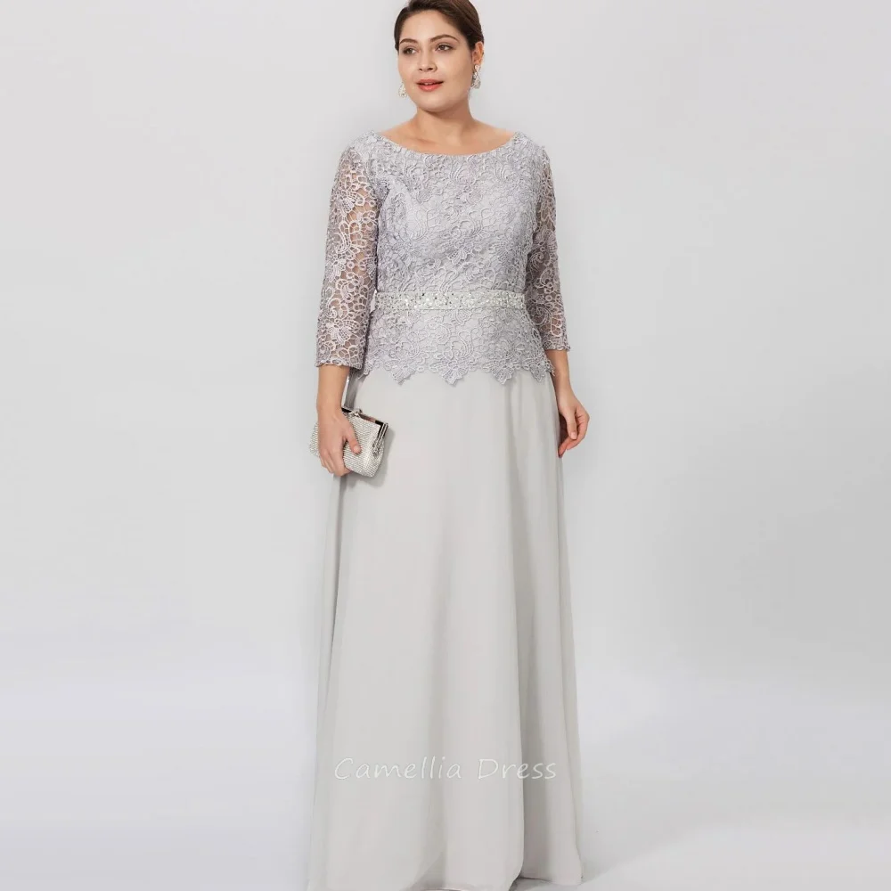 Mother of the Bride Dress for Women Lace Vintage Customized A Line Party Gown Long Sleeves Evening robe mother of bride