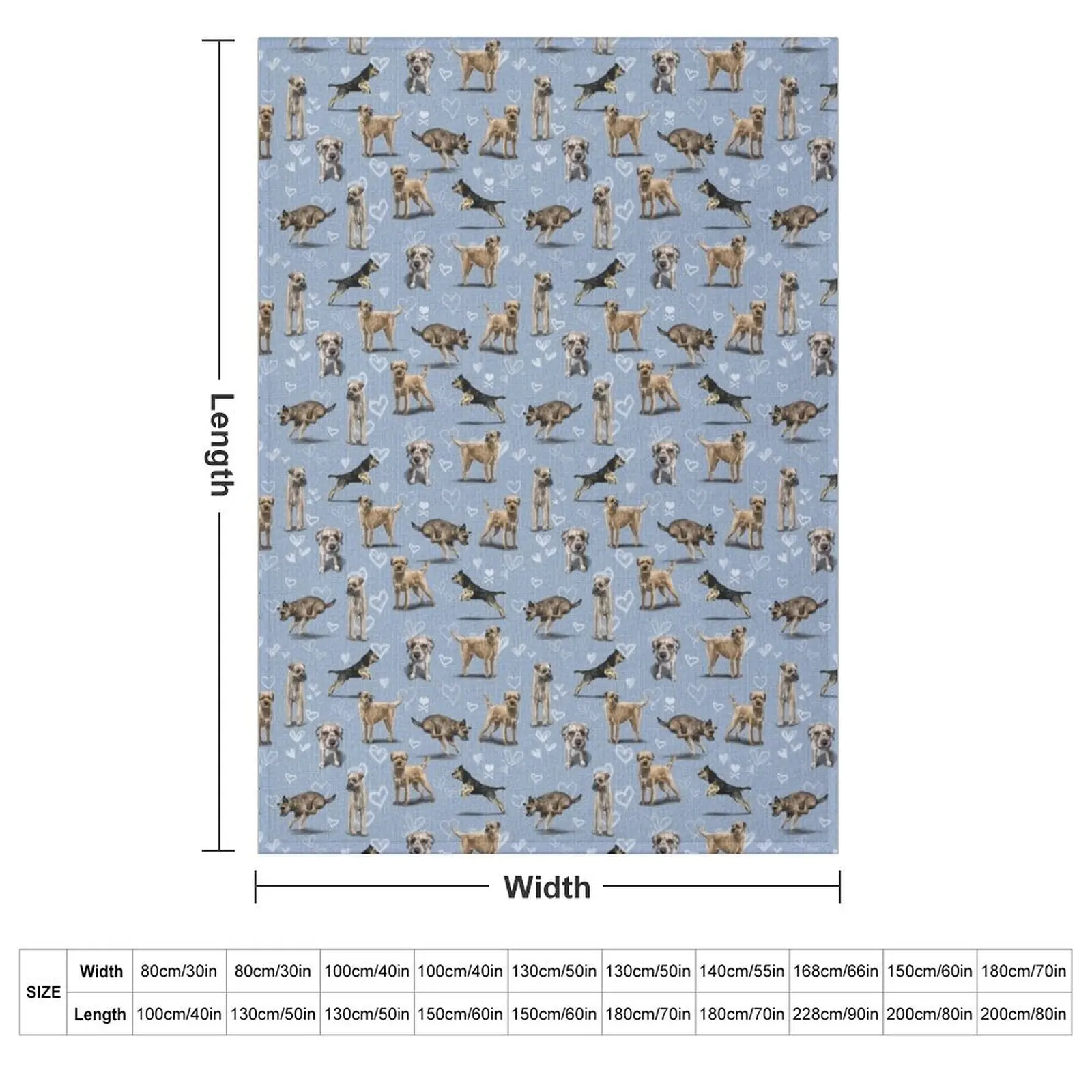 The Border Terrier Throw Blanket Flannel Fabric halloween warm winter Designers Extra Large Throw wednesday Blankets
