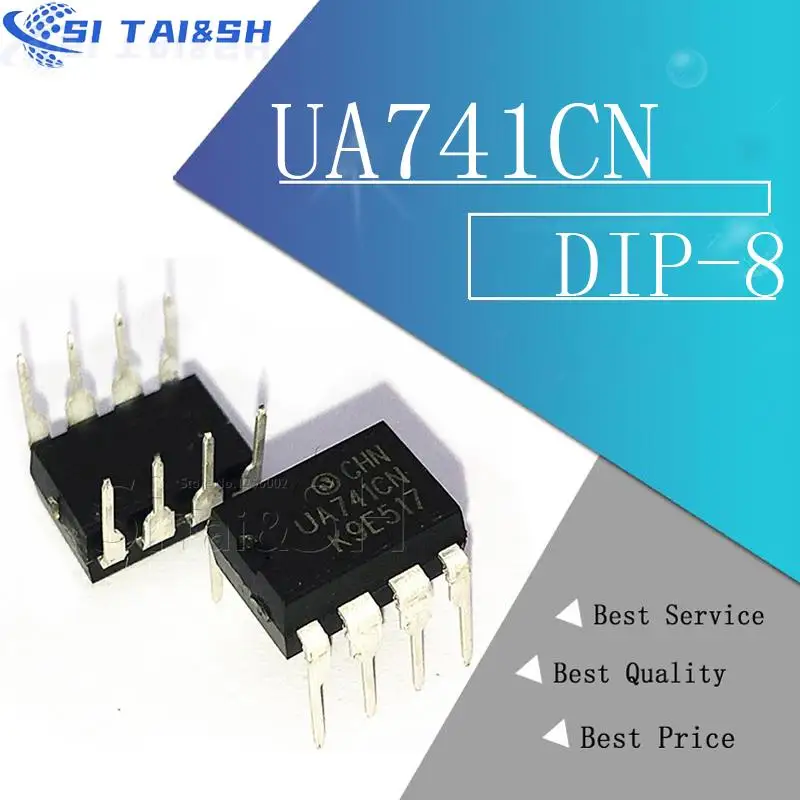 10PCS  UA741CN 741 operational amplifier  DIP-8 hot selling new original