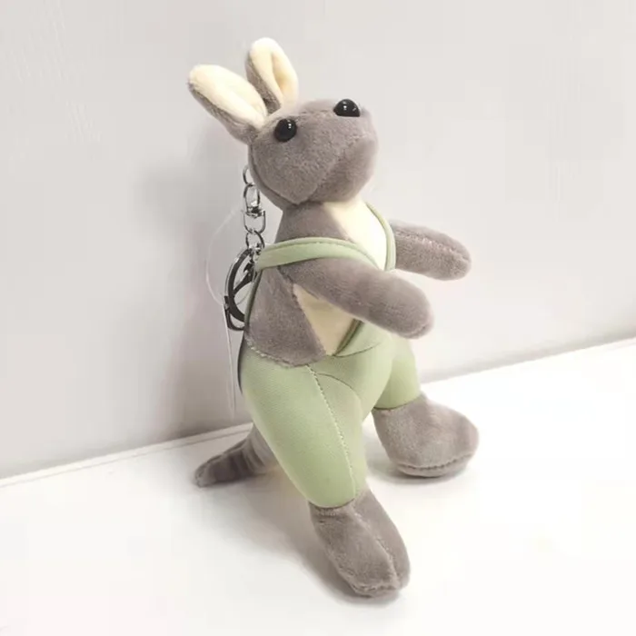 New Cute Cute suspender clothes kangaroo keychain plush pendant doll lovely  cool decorate  birthday christmase fashione gift