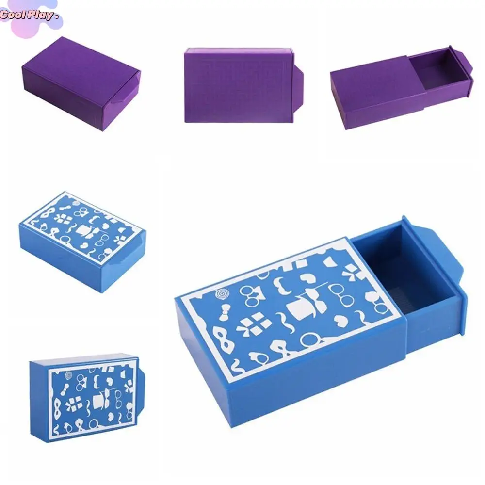 

Fun Toys Wonderful Feeling Magic Box Full of Mystery Purple Blue Vanished Box Gimmick Magic Props Magic Tricks Box Kids Teens