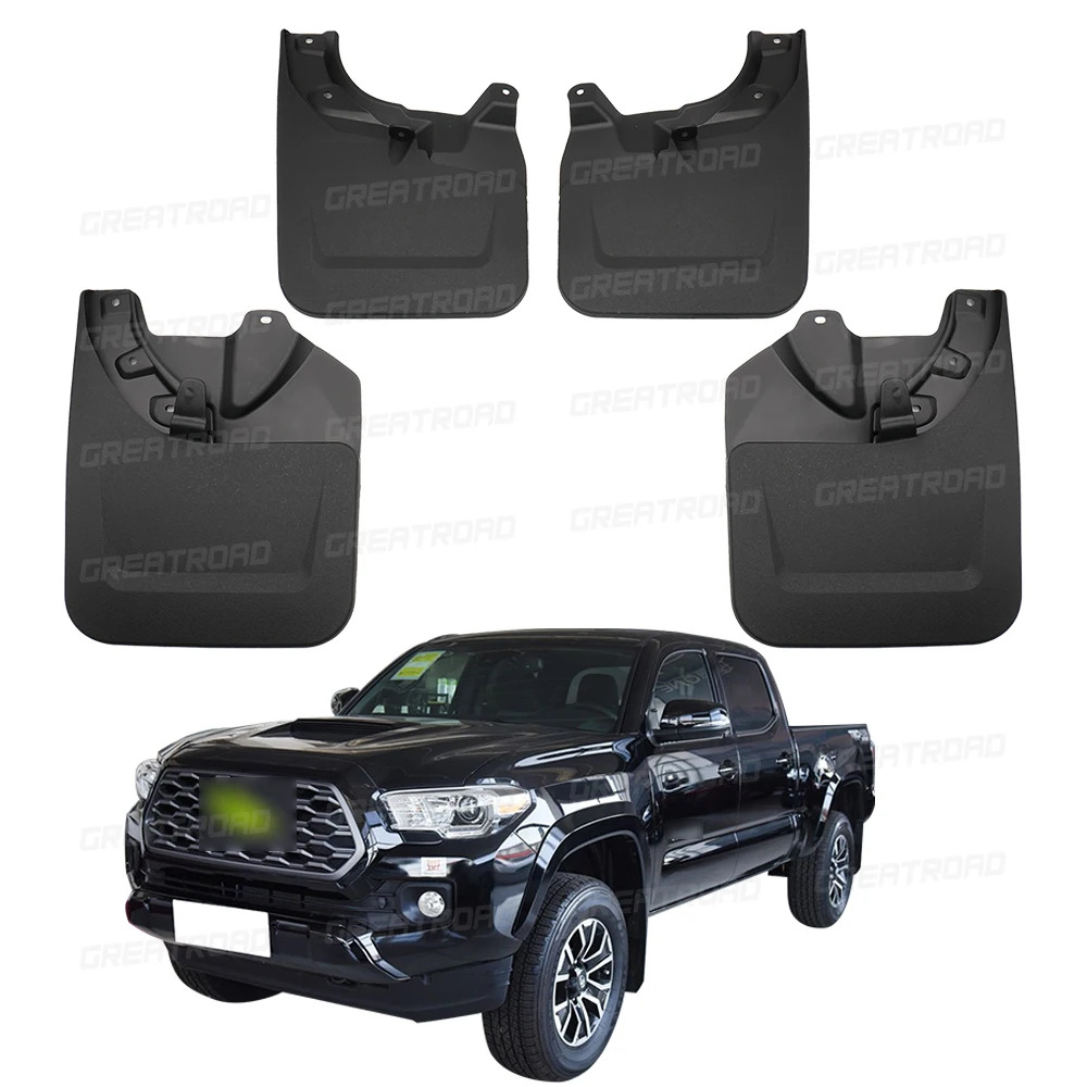 4Pcs Splash Guard Set For Toyota Tacoma 2022 2023 2024 Car Mud Flaps Fender Guards Easy Install Auto Accessories