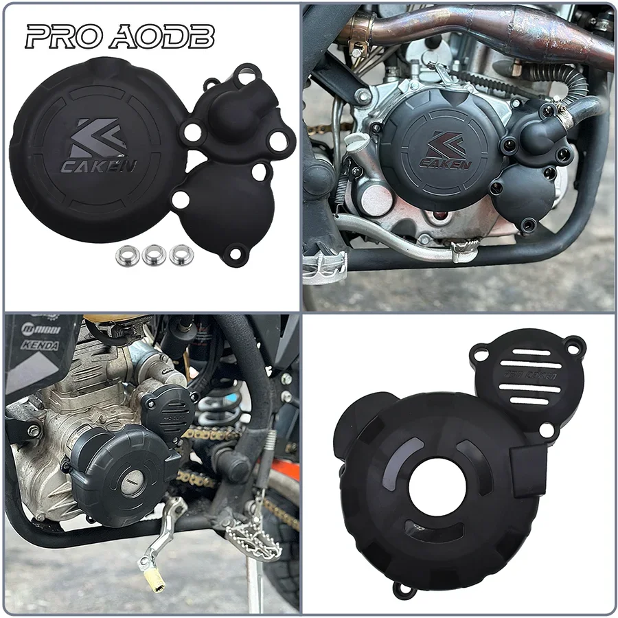 For Zongshen ZONSEN CBS300 NB300 KEWS K16 Zuumav K7 Motocross Engine Clutch Protector Ignition Guard Cover Sprocket Guards Cove