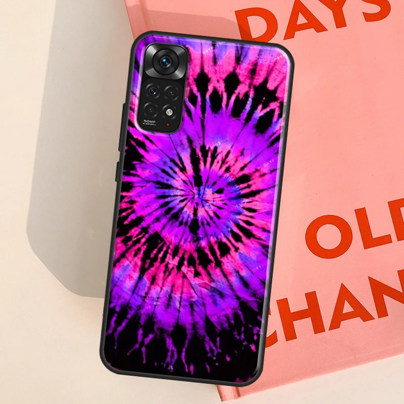 Rainbow Spiral Tie Dye Case For Xiaomi Redmi Note 10 11 12 Pro Note 9 8 Pro 9S 10S 11S 12S 10A 10C 9C 12C Coque