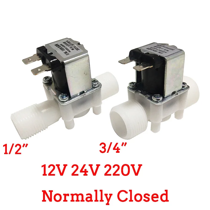 

AC220V DC12V DC24V 1/2 "3/4" электромагнитный клапан с наружной резьбой, клапаны регулирования воды, контроллер, переключатель, нормально закрытый, нормально открытый