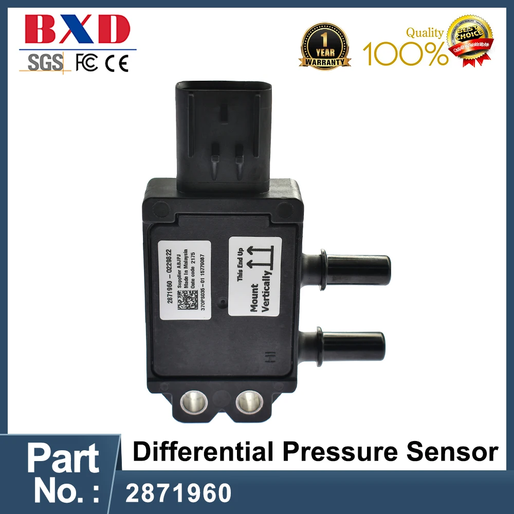 

2871960 Exhaust Gas PDF Differential Pressure Sensor for Blue Bird Freightliner Fits For Cummins ISB ISD ISL ISC 37DPS03501 Part