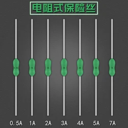 10PCS 2.4*7mm Axial Lead Green Fuse 125/250V 2.4 x 7 63mA 125mA 250mA 1A 2A 3A 4A 5A 7A 8A 10A Fast Blow PICO Resistance Fuse