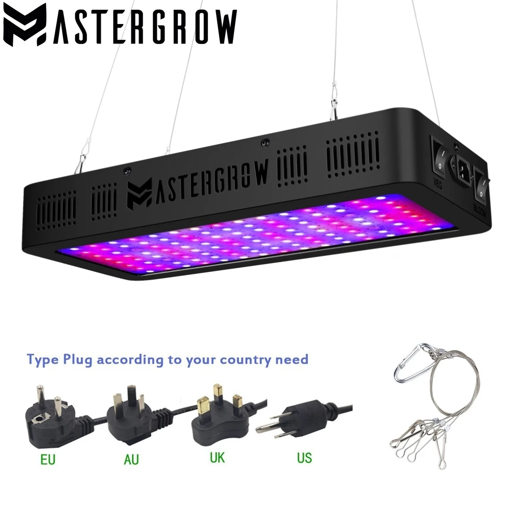 LED Grow Light 600/800/900/1000/1200/1800/2000W Full Spectrum Veg/Bloom 410-730nm for Indoor Plants Flower Greenhouse Grow Tent