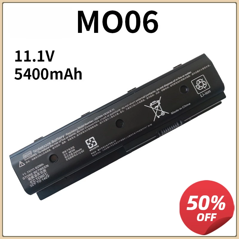 New 11.1V 62WH Laptop Battery MO06 HSTNN-LB3N For HP Pavilion DV4-5000 DV6-7002TX 5006TX DV7-7000 Batteries 671567-421