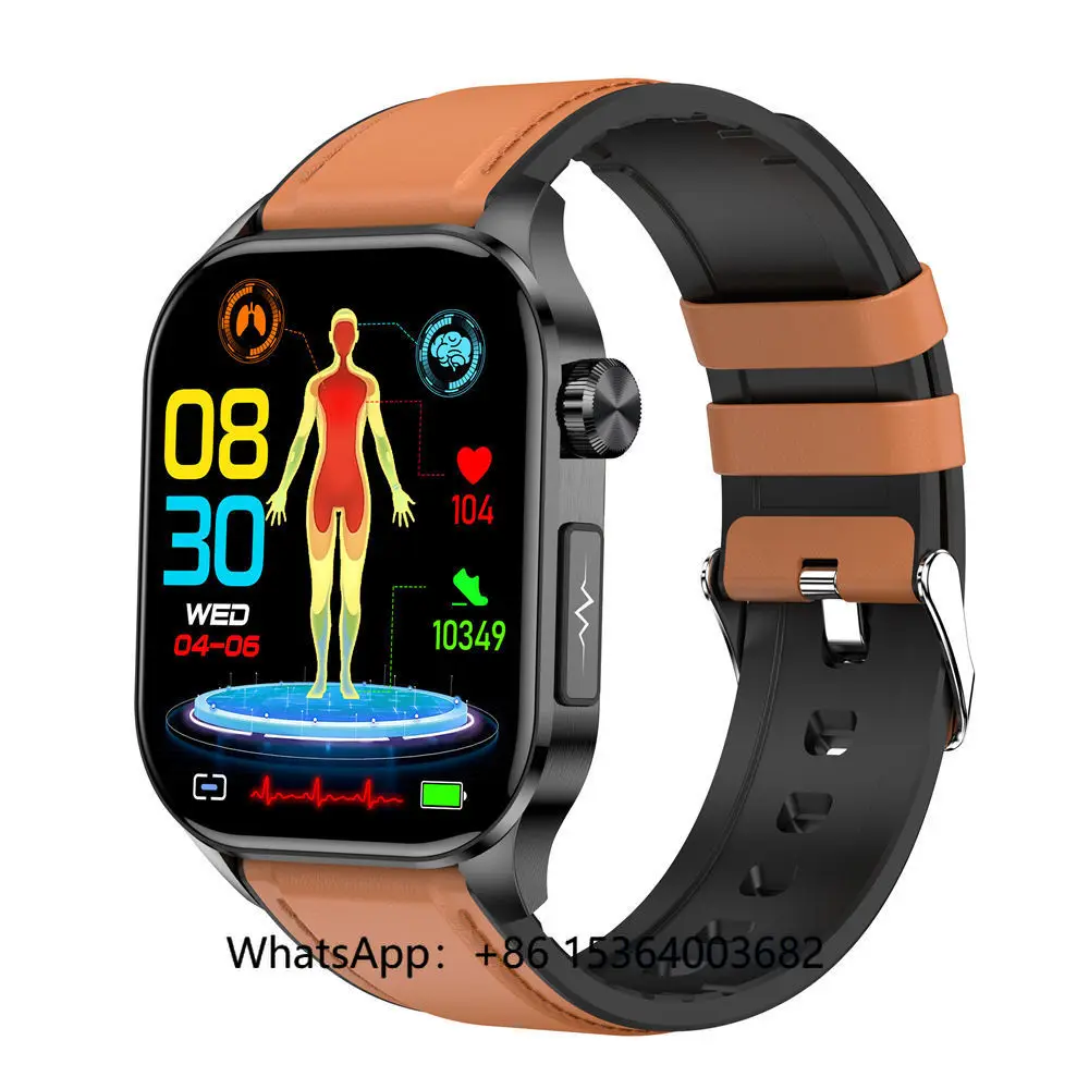 

TJXL- ET580 Smart Watch Amoled 2.04 Inch ECG HRV SOS Sugar Health Outdoor Sport Relojes Smart Watch 2024