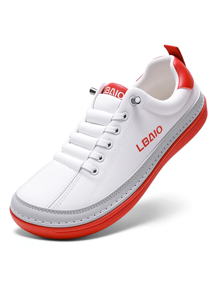 

Женские туфли-бокс с широким носком, повседневные удобные лоферы без шнуровки босиком, кожаные парусиновые туфли с нулевым падением, теннисные походные туфли