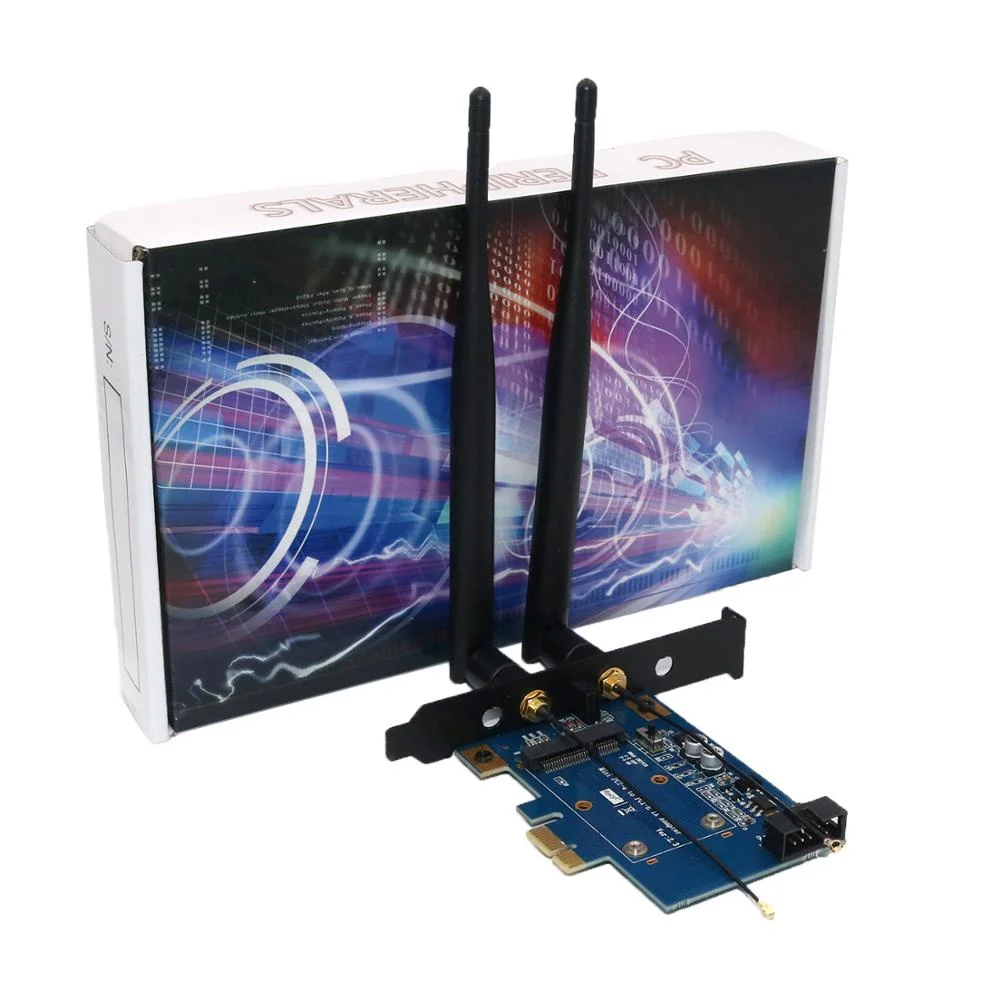 Mini PCI-E PCI Express to PCI-E 1x Adapter With SIM Card Slot for Wi-Fi and 3G/4G/LTE Card