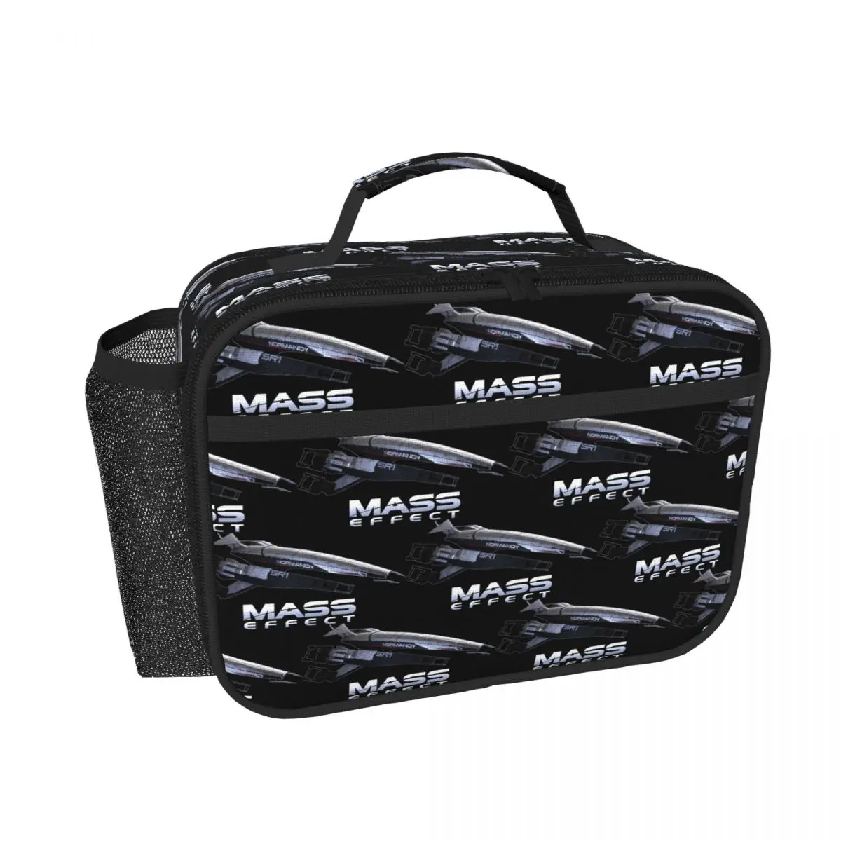 Mass Effect Normandy SR1 Insulated Lunch Bag for Women Children Leakproof Food Boxes Thermal Lunch Box Tote