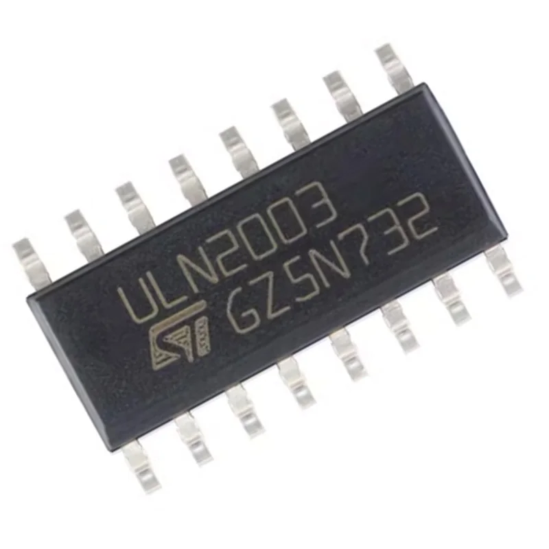 

10 Brand New Original Uln2003D1013Tr Silk Screen Printed Uln2003 Soic16 50V/500Ma 7Npn Darlington Transistors