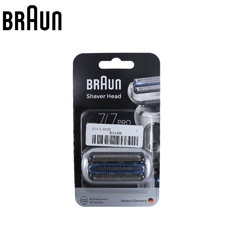 Braun 75S Replacement Shaver Head Fit Braun Series 7 / Series 7 Pro Electric Shaver Foil Cassette Head