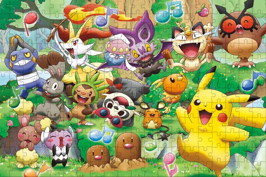 Pokemon Pikachu Jigsaw Puzzles Japanese Anime 300/500/1000 Pieces Paper Puzzle Picture Educational Toys for Adults Children