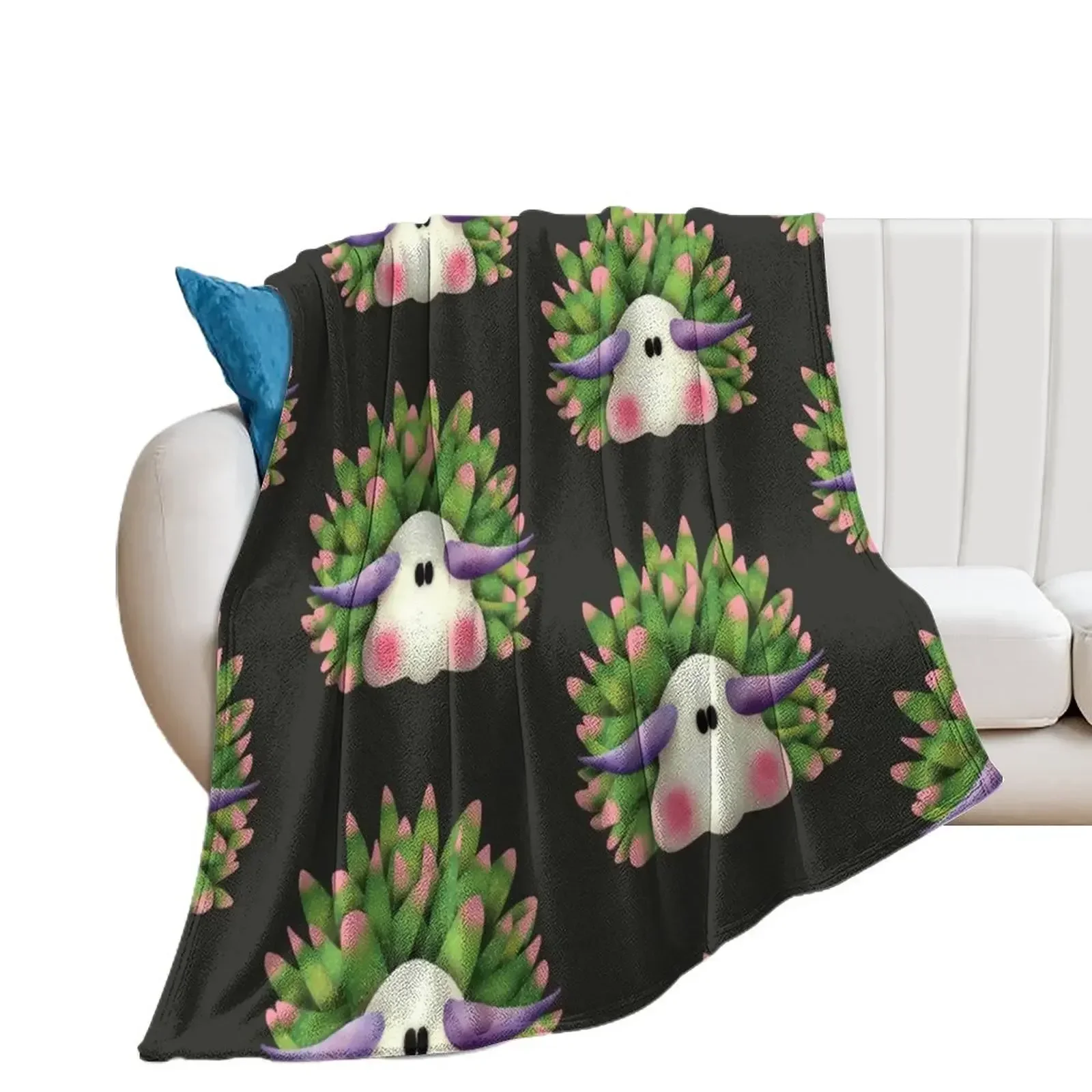 Leaf Sheep Sea Slug Nudibranch Throw Blanket Softest Tourist Soft Retros Blankets