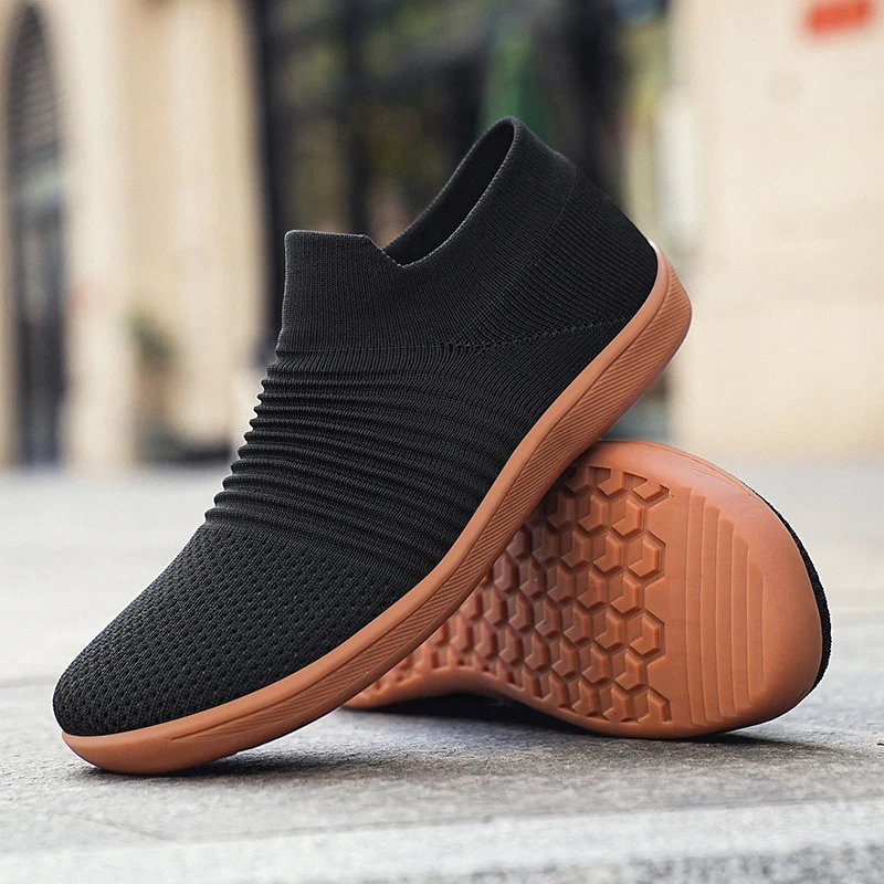 Wide Toe Barefoot Shoes Women Men Sneakers Outdoor Casual Shoes Mesh Lightweight Breathable Summer Travel Shoes Solid Size 36-45