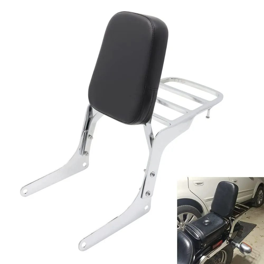 

Motorcycle Rear Passenger Backrest Sissy Bar Luggage Rack Detachable For Honda Rebel 250 CMX250 CMX250C CA250 All Year