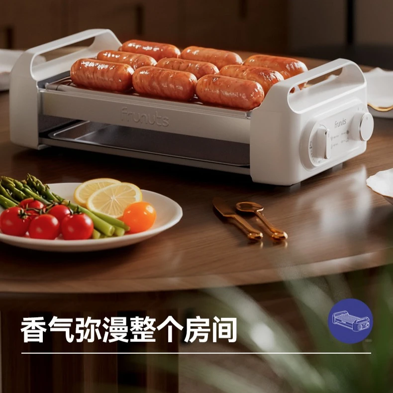 Multifunctional sausage grill machine household small mini dormitory automatic hot dog machine three-in-one