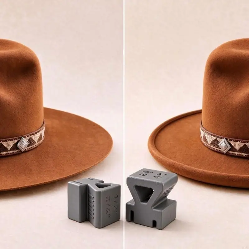 2 Piece Western Hat Care Tool Accessories for Edge Shaping Between Wears Y08E