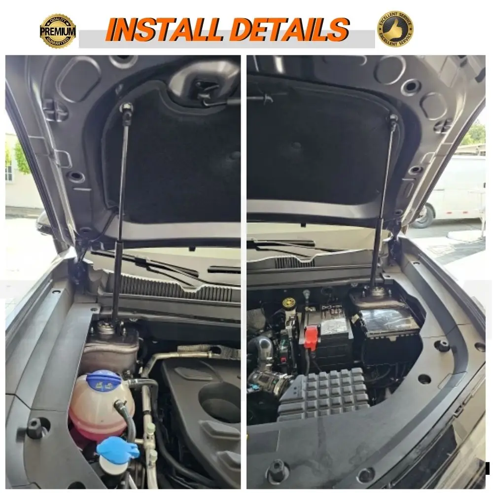 Front Hood Struts for Jetour Dashing 2022-present Shock Lift Supports Bonnet Gas Dampers Springs No-Drill