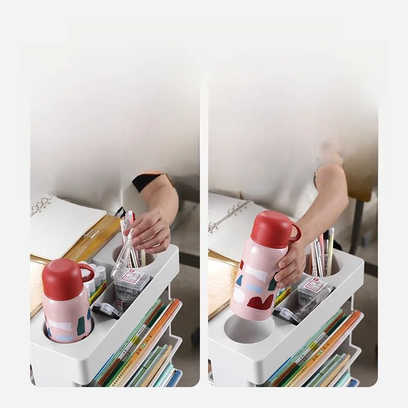 Mobile Book Box Storage Box 2606 Classroom Desk Book Wizard Room Decoration Bookshelf Student Wheel Box Teaching Desk Placement