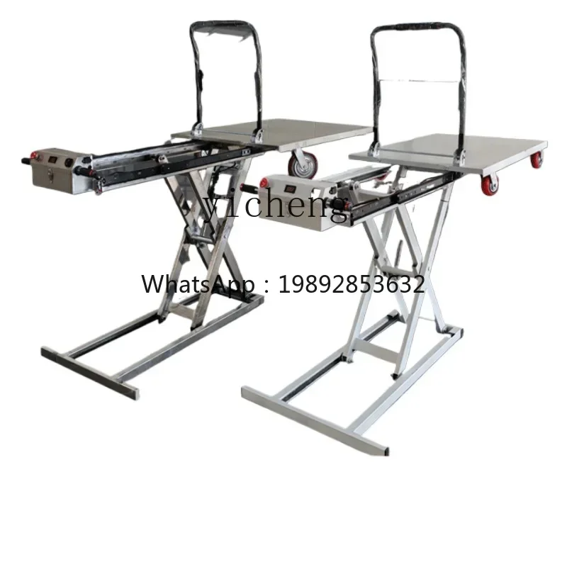 

Hydraulic Lifting Platform Trolley Construction Site Electric Carrier Trolley Warehouse Loading and Unloading Artifact