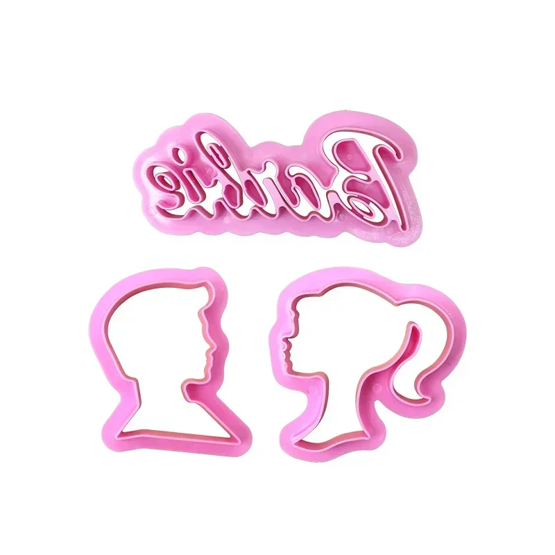 Barbie Princess Biscuit Mold Flip Sugar Baking Tool Set DIY Cutting Die Cake Model Prop for Girls Kitchen Interest Accessories