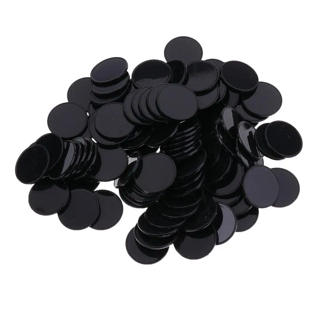 100x Children Educational Counting Bingo Chips Markers Games Black