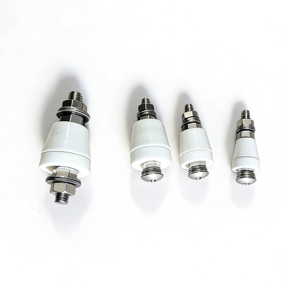 5pcs Pagoda Cone Ceramic Insulator Terminal with 304 Stainless Steel Screw High Temp High Voltage For Heater Transformer