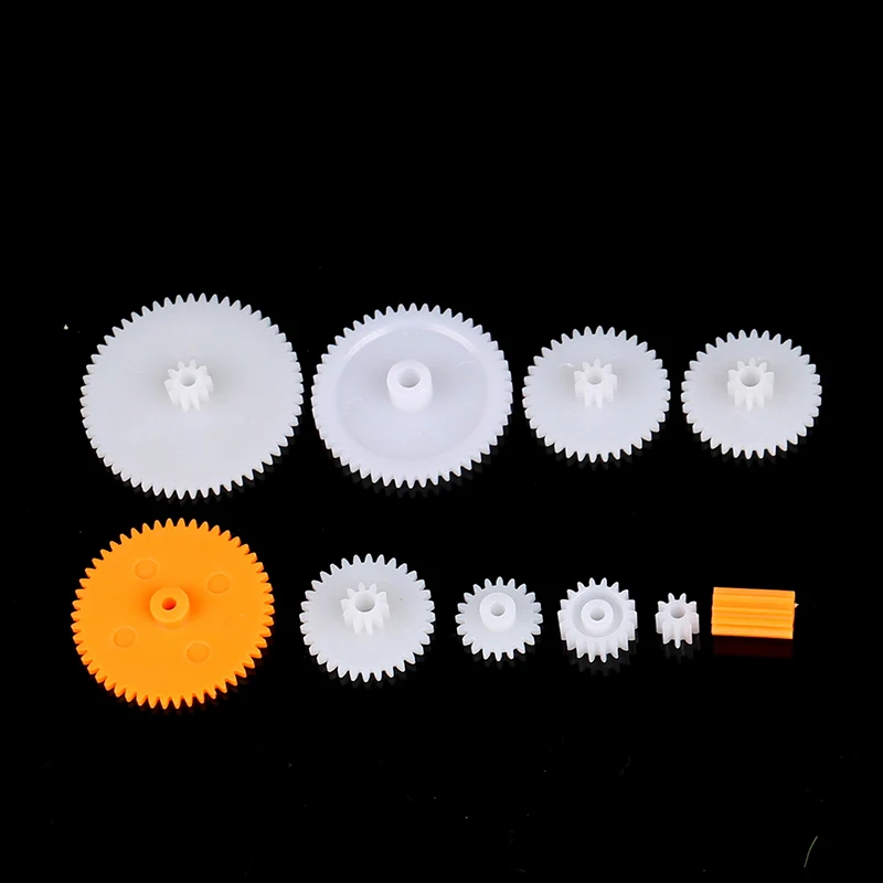 200PCS Mixed Plastic Gear Bag Motor Motor Transmission Gear 0.5 Mold DIY Handmade Toy Accessories Motor