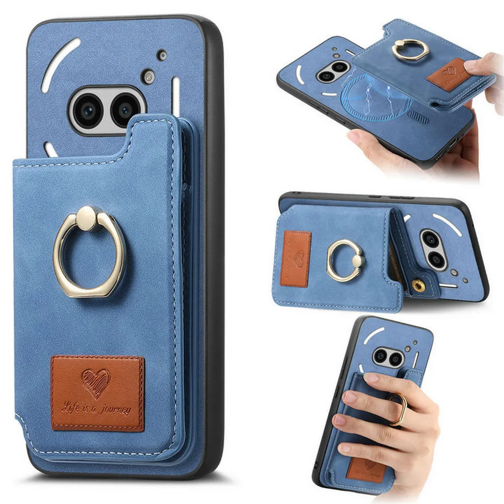 

Кожаный чехол-кошелек для Nothing CMF Phone 2 Pro 1 5G с магнитной задней панелью Funda For Nothing Phone 2A Plus Чехол для телефона 3A 2A 2In1 Cover