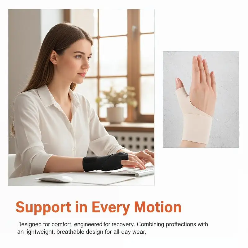 Wrist Brace w Thumb Aid for Arthritis Finger Pain Management Suitable for Professional and Personal Tasks
