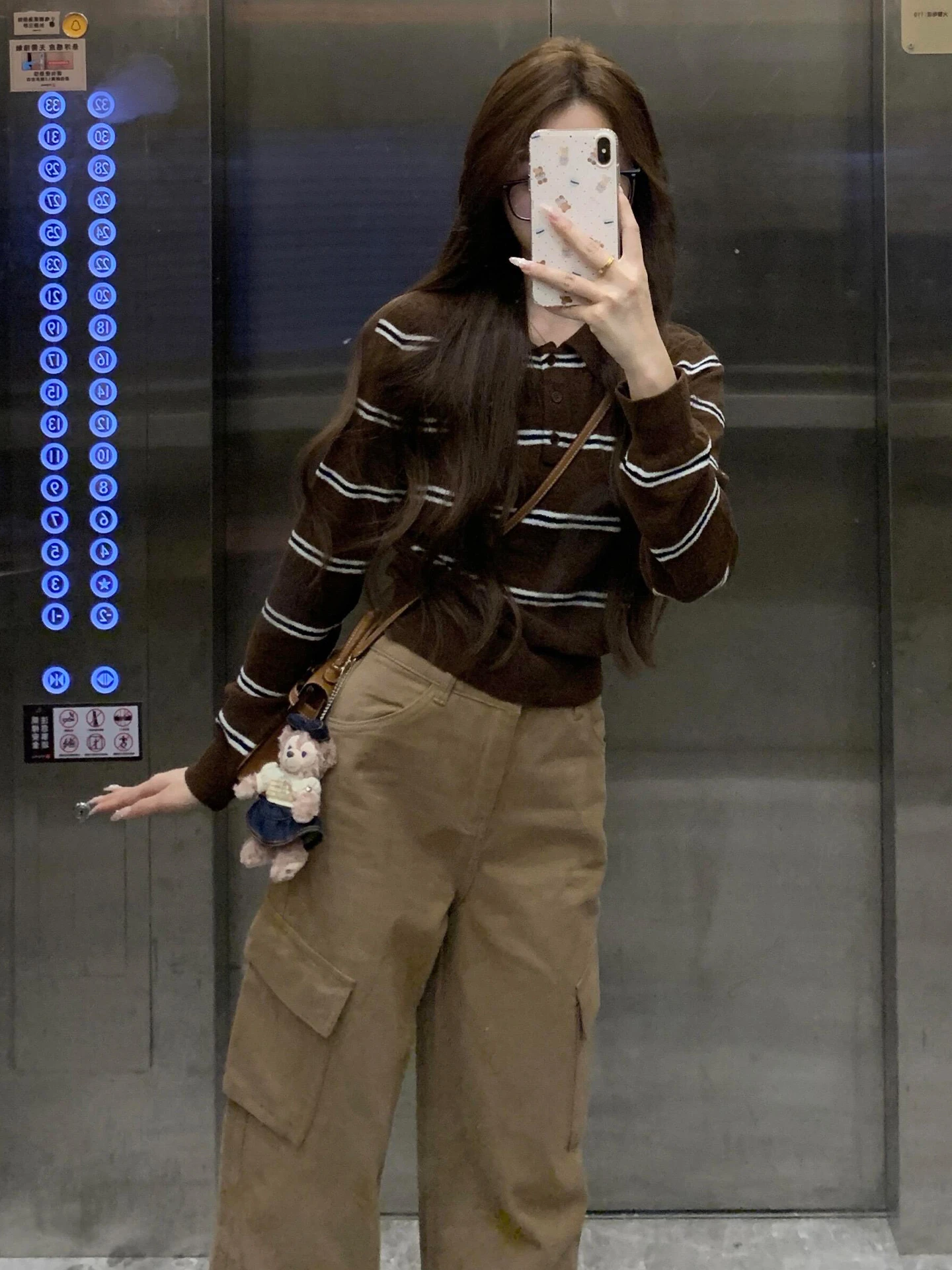 

Retro Color Blo Ne Long Sve Knitted Open Cardigan Women's Slim Fit Sli Early Autumn Outfit Moisture ng