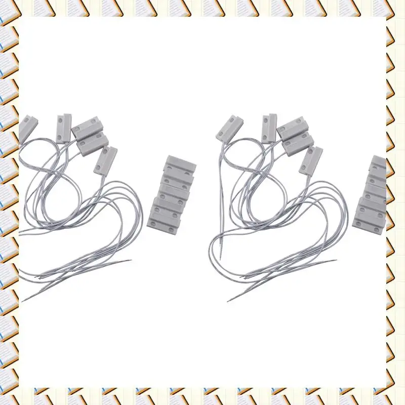 

A14M 10 Pcs Mc-38 Wired Door Window Sensor Magnetic Switch For Home Alarm System,When Sensor Together,Normally Closed Nc