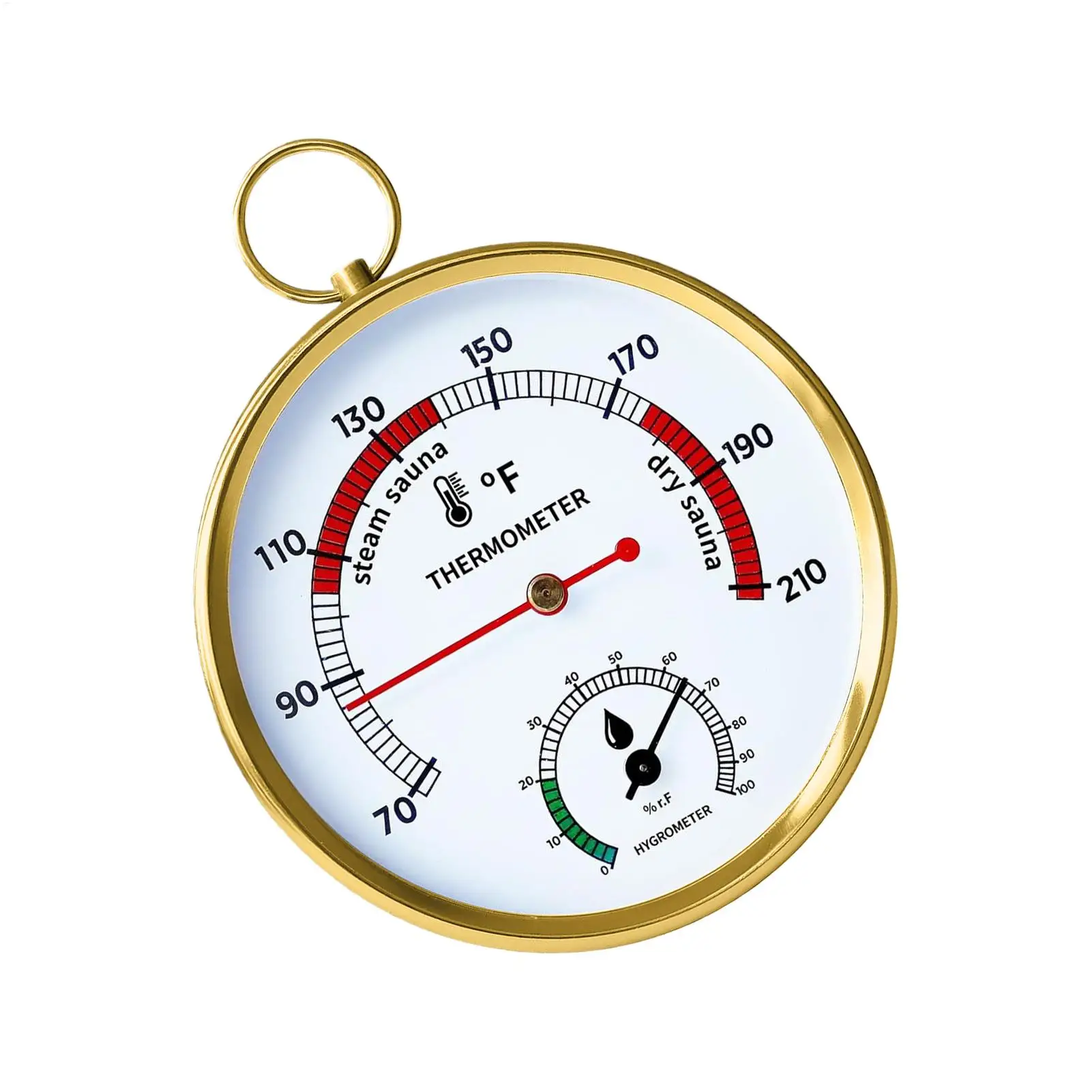Precise Sauna Temperature & Humidity Gauge Heat-Resistant Easy Read Hygrometer Steam Room Use  for Home Spa, Family Adults