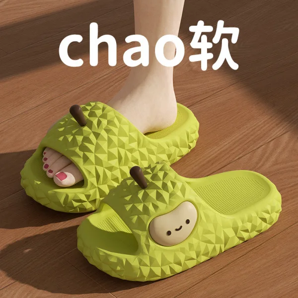 New Style Durian Sandals Soft and Thick Soles with Anti-Slip Function Elevated Design Ideal for Couples' Comfortable Slippers