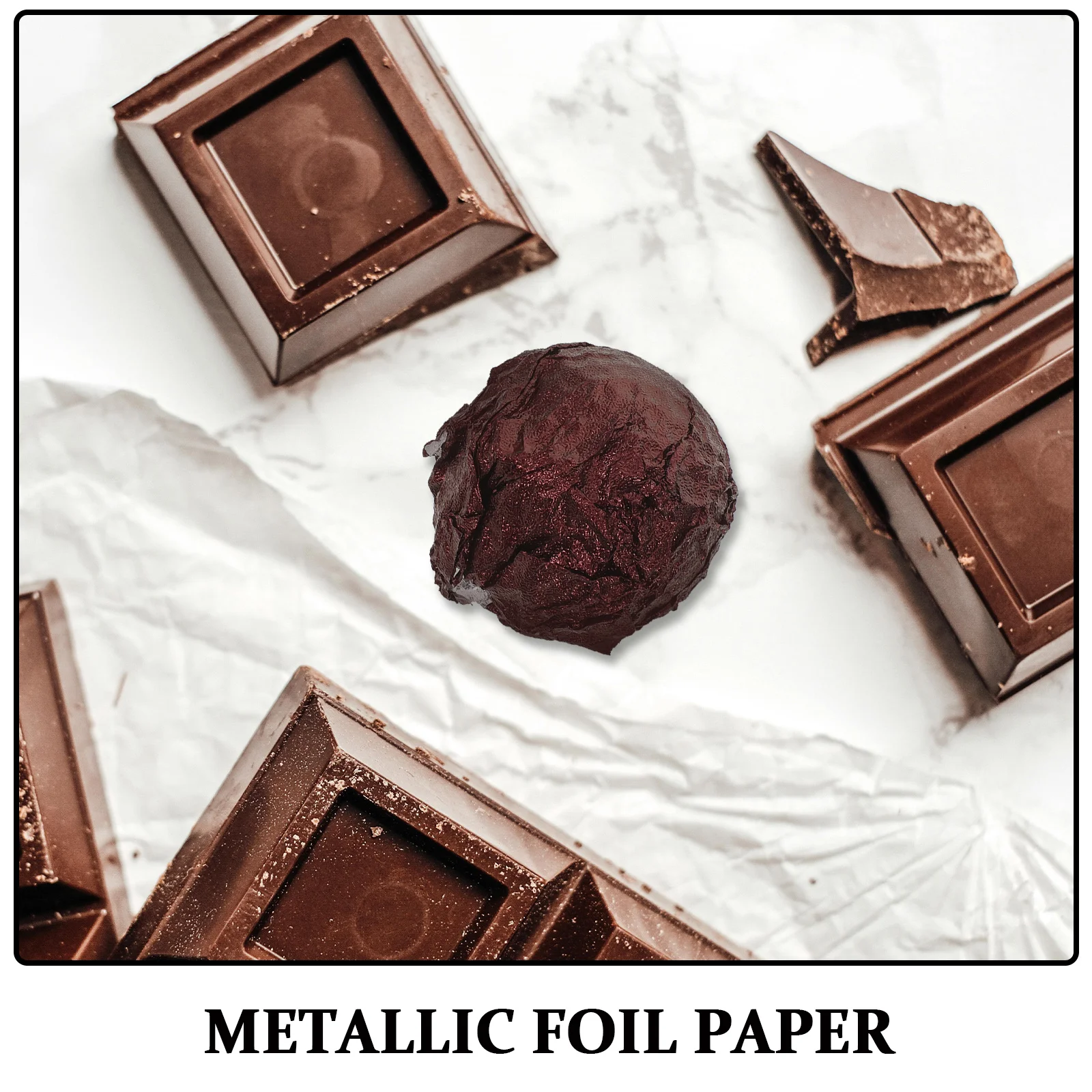 300 قطعة من أغلفة الحلوى المصنوعة من رقائق الألومنيوم، أوراق رقائق مربعة منقوشة، أغلفة شوكولاتة لعلاج محلية الصنع، ورق تغليف الطعام #3