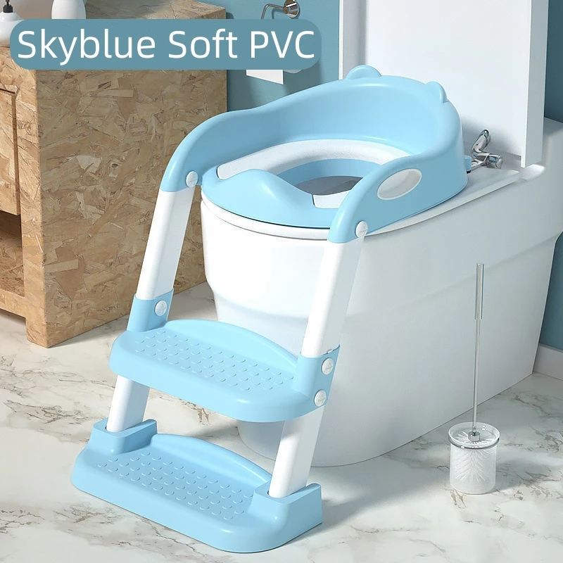 Escada Dobrável Ajustável para Crianças, Potty Training Toilet, Assento de bebê, Mictório, Banquinho Confortável, Seguro