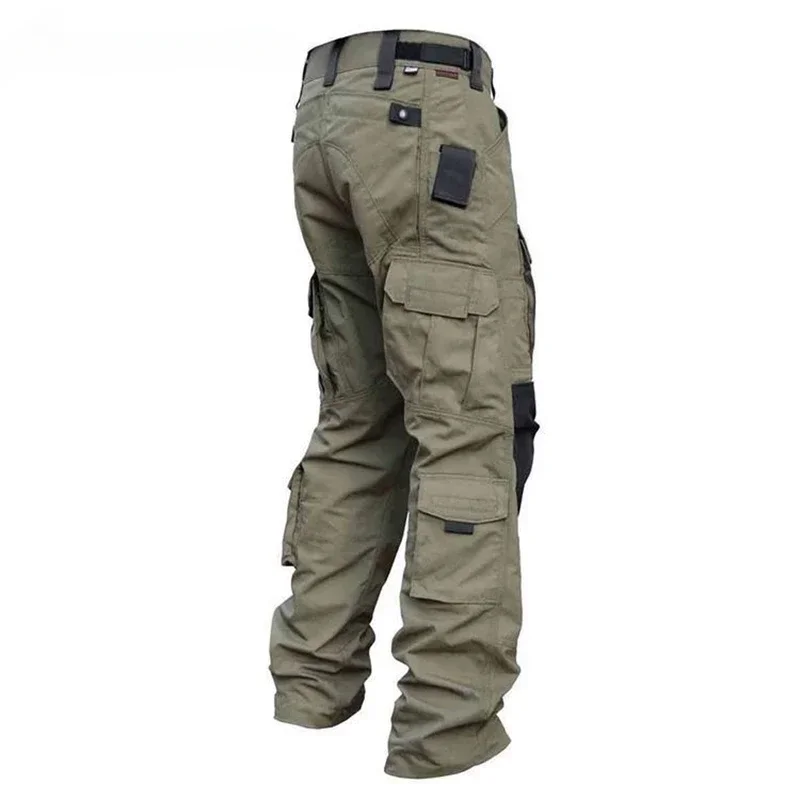 

Tactical Pants Men Multi-Pocket Outdoor Cargo Pants Hunting Hiking Trousers Men's Wear-Resistant Hiking Work Trousers Male