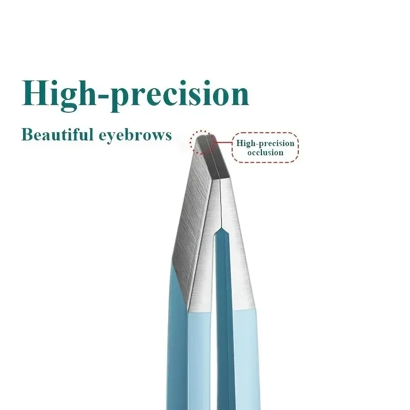 2026 new Eyebrow Tweezer Colorful Hair Beauty Fine Hairs Puller Stainless Steel Slanted Eye Brow Clips Removal Makeup Tools view 6
