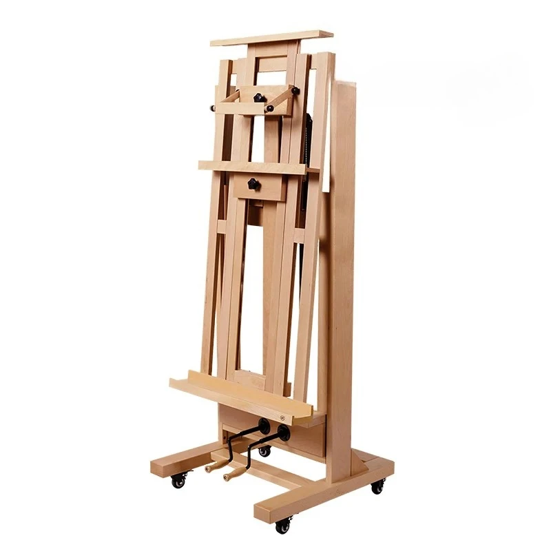 

Профессиональный мольберт от пола до потолка Advanced Art, двойная ручная подъемная студия, специальный скетчбук