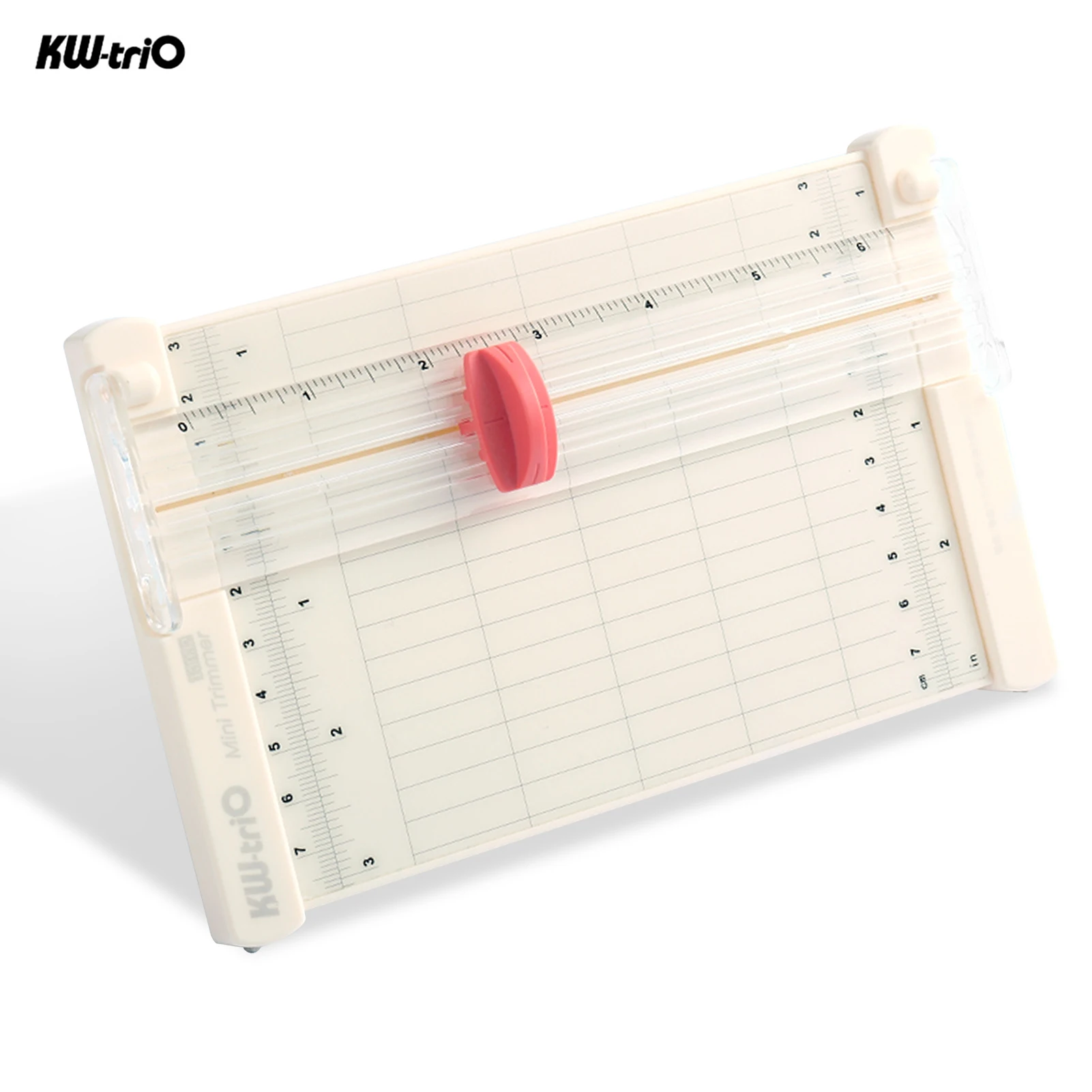 

KW-trio Mini Portable Paper Cutter Craft Paper Trimmer 6.3 Inch Cutting Length with Straight Cutter Head Scale Design for Paper