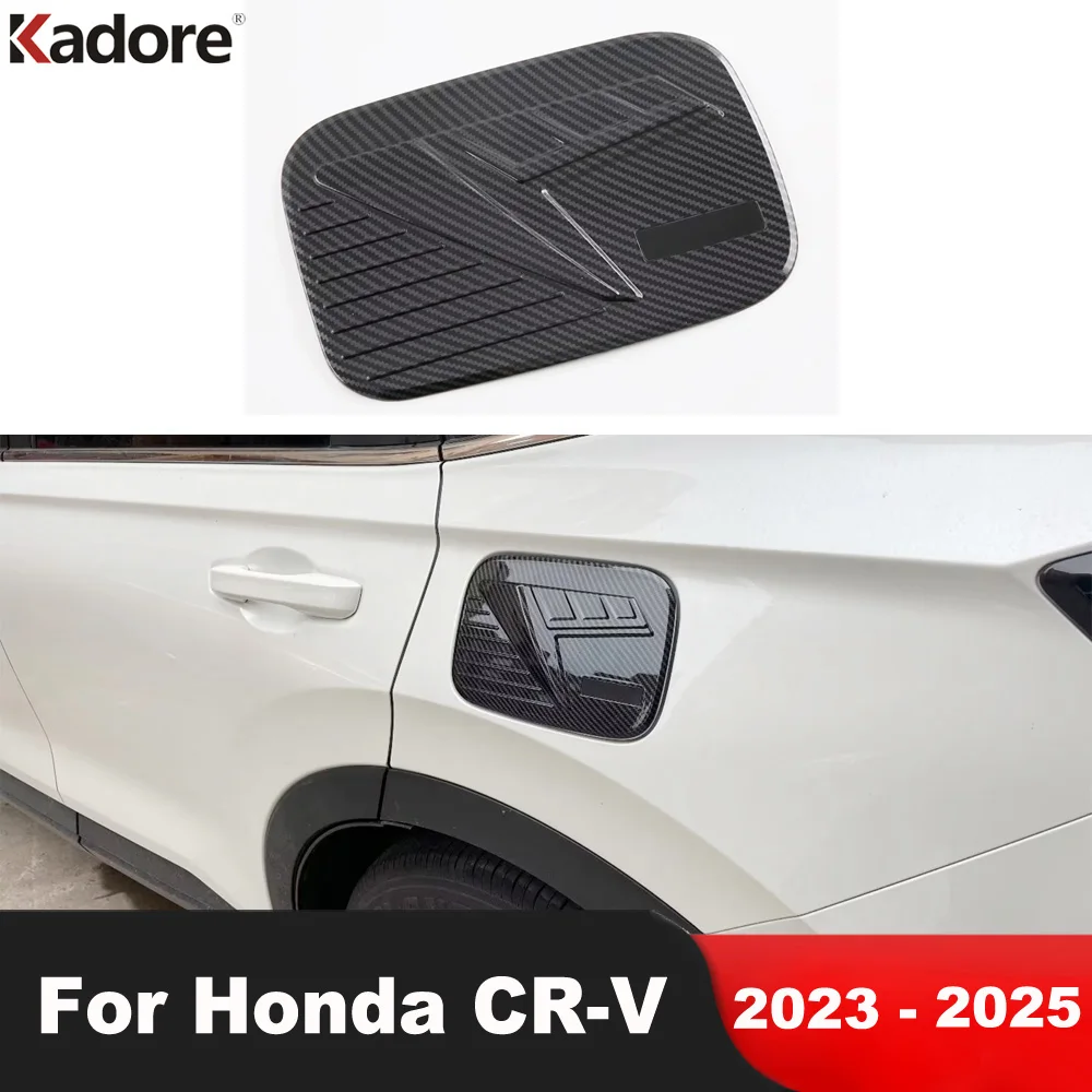

Накладка на крышку топливного бака для Honda CR-V 2023 2024 2025, карбоновая рамка для лючка бензобака, аксессуары