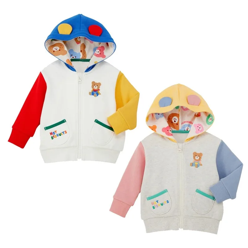 

Autumn Kids Jackets Boys Outerwear Baby Girl Clothes Boy Coat Jacket Zipper Sweater Children's Cardigan Hooded Sweatshirt