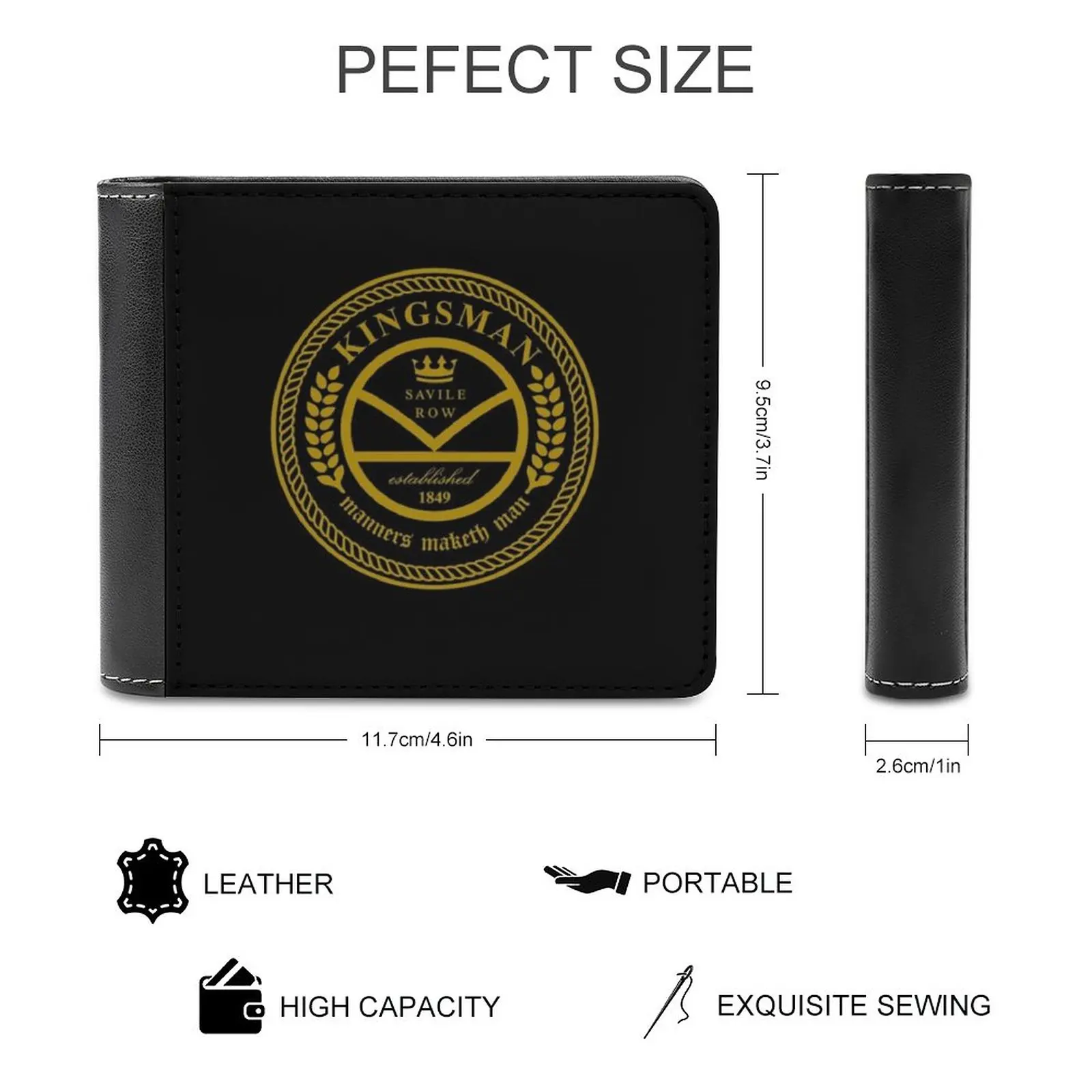 Kingsman The Tailors Business Men Wallets Small Money Purses New Design Dollar Price Top Wallet Kingsman The Secret Service