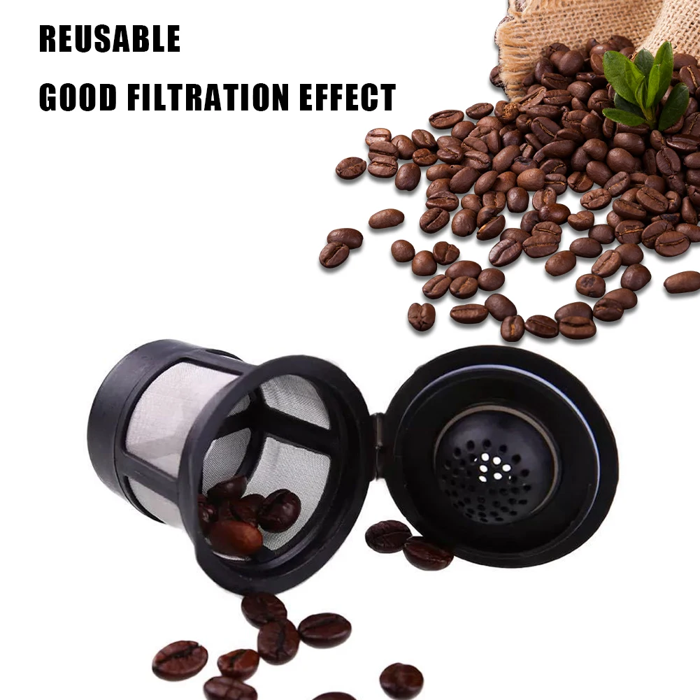 

1/2/3/4/6pcs Refillable Coffee Pods with Spoon Reusable K Cups Coffee Filters K Cup Pod Coffee Filter for Keurig Coffee Machine
