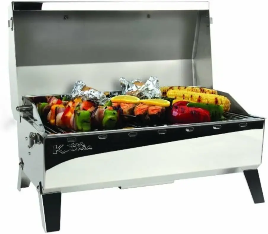 Stow and Go Propane Tabletop and Mountable Grill - Stainless Steel Gas Grill with Foldable Legs | Great for Camping, Boating,