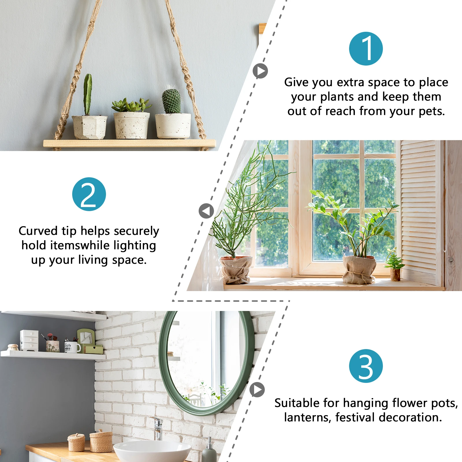 

10 set Plastic Flower Pot Thick Wear-Resistant Hanging Garden Planter For Home Office Balcony Decoration Plant Container